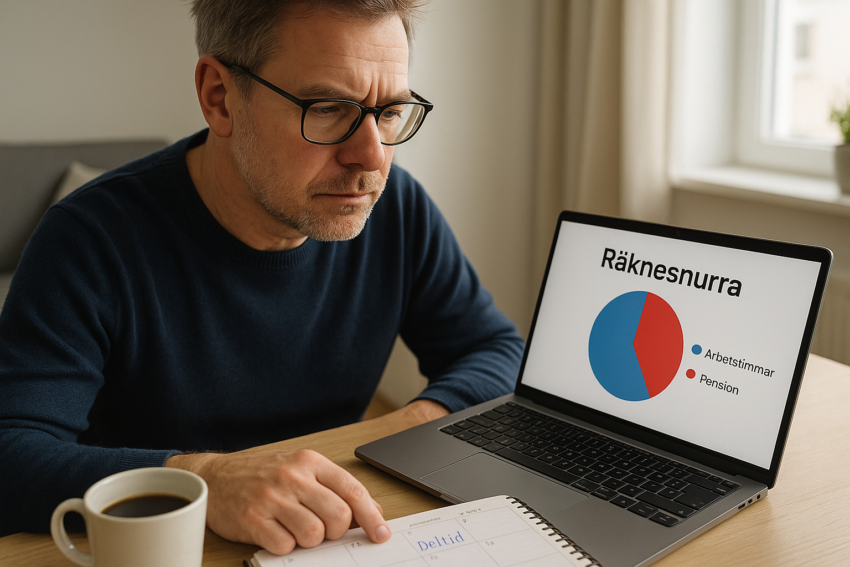 Räkna ut effekten av att gå ner i arbetstid på din pension2025-09-26T08:00:49.302Z